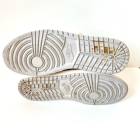 NIKE Air Jordan 1 Mid Craft Inside Out White Gray Sail Sneakers—SZ. 12 - Picture 15 of 15